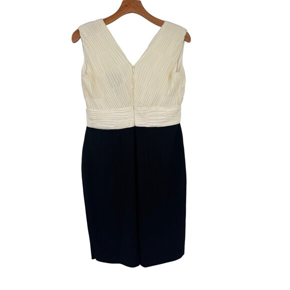 DKNY Womens Sleeveless Pleated V-Neck Dress Size 6 formal new - Picture 3 of 6